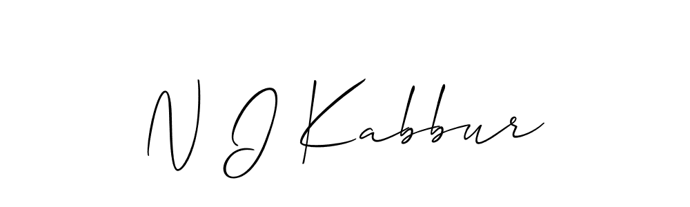 This is the best signature style for the N I Kabbur name. Also you like these signature font (Allison_Script). Mix name signature. N I Kabbur signature style 2 images and pictures png