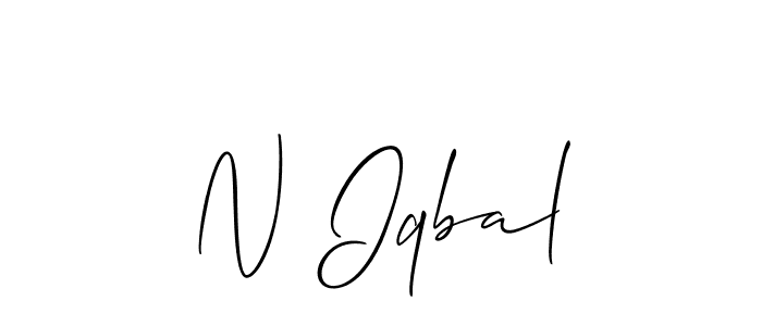 Similarly Allison_Script is the best handwritten signature design. Signature creator online .You can use it as an online autograph creator for name N Iqbal. N Iqbal signature style 2 images and pictures png
