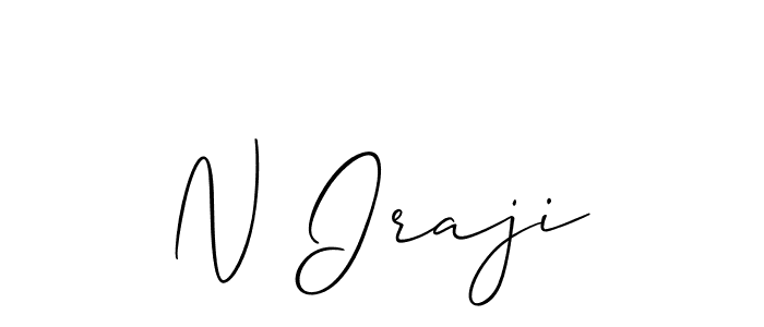 How to make N Iraji name signature. Use Allison_Script style for creating short signs online. This is the latest handwritten sign. N Iraji signature style 2 images and pictures png