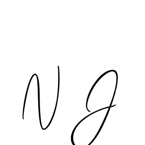 Also we have N J name is the best signature style. Create professional handwritten signature collection using Allison_Script autograph style. N J signature style 2 images and pictures png