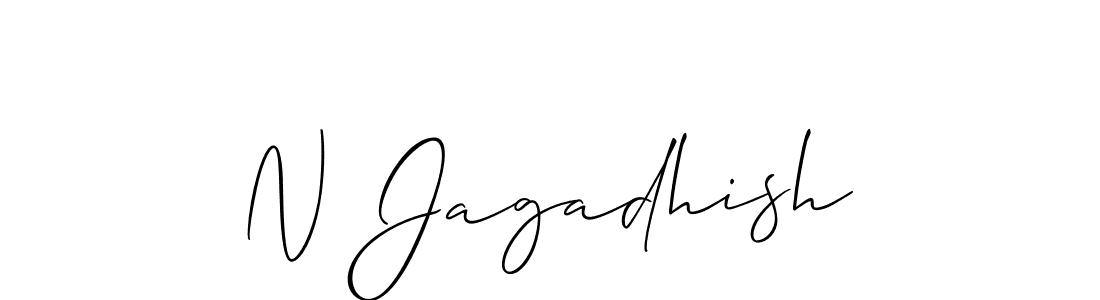 Also You can easily find your signature by using the search form. We will create N Jagadhish name handwritten signature images for you free of cost using Allison_Script sign style. N Jagadhish signature style 2 images and pictures png