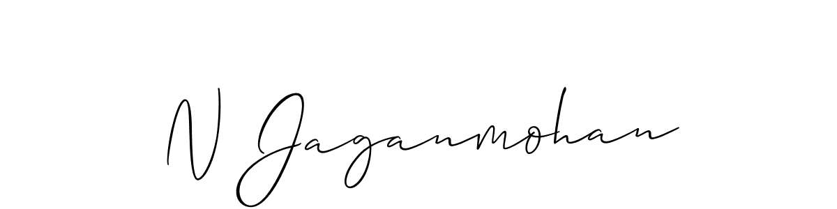 if you are searching for the best signature style for your name N Jaganmohan. so please give up your signature search. here we have designed multiple signature styles  using Allison_Script. N Jaganmohan signature style 2 images and pictures png