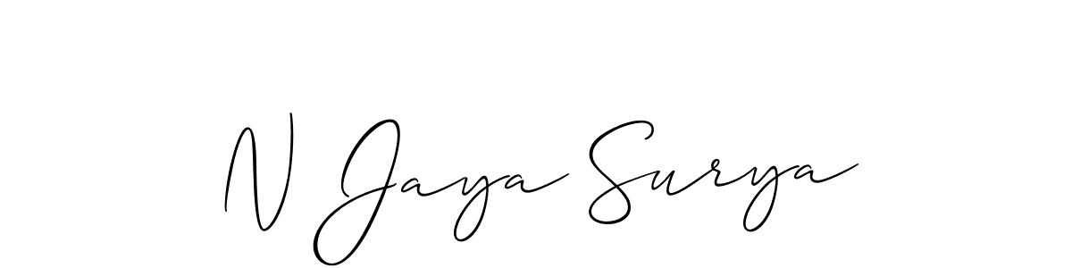 Here are the top 10 professional signature styles for the name N Jaya Surya. These are the best autograph styles you can use for your name. N Jaya Surya signature style 2 images and pictures png