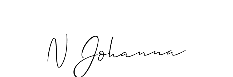 Make a beautiful signature design for name N Johanna. With this signature (Allison_Script) style, you can create a handwritten signature for free. N Johanna signature style 2 images and pictures png