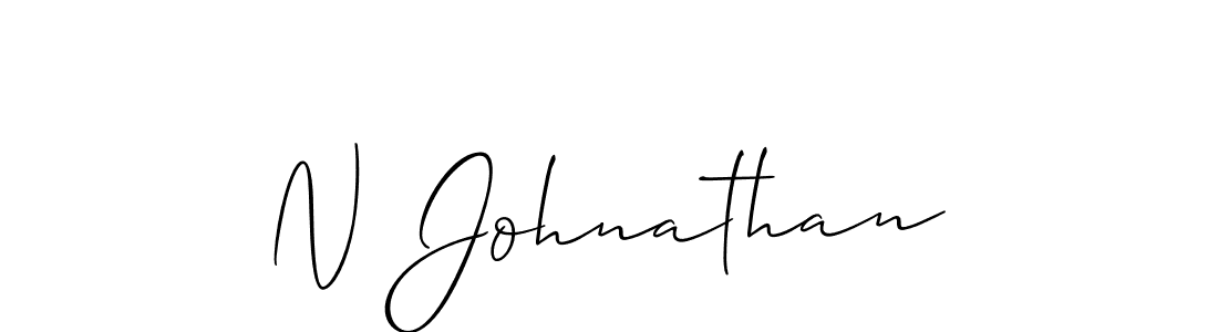 Use a signature maker to create a handwritten signature online. With this signature software, you can design (Allison_Script) your own signature for name N Johnathan. N Johnathan signature style 2 images and pictures png