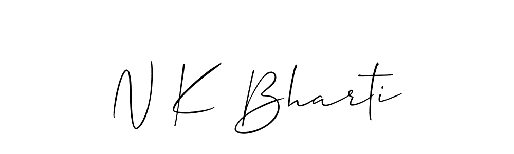 Here are the top 10 professional signature styles for the name N K Bharti. These are the best autograph styles you can use for your name. N K Bharti signature style 2 images and pictures png