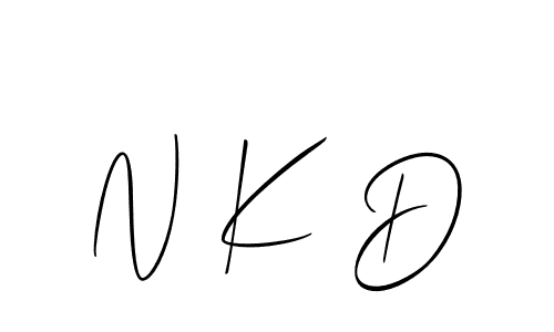 Similarly Allison_Script is the best handwritten signature design. Signature creator online .You can use it as an online autograph creator for name N K D. N K D signature style 2 images and pictures png