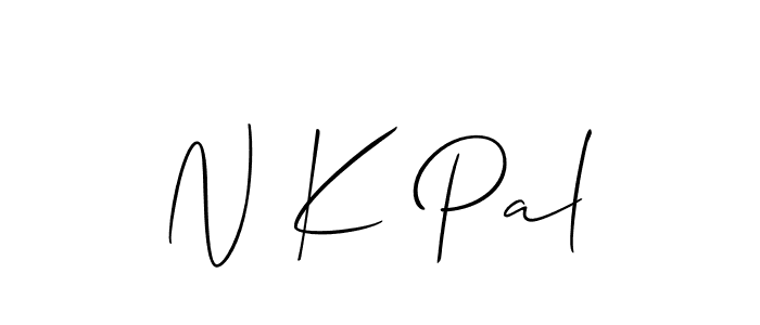 Best and Professional Signature Style for N K Pal. Allison_Script Best Signature Style Collection. N K Pal signature style 2 images and pictures png
