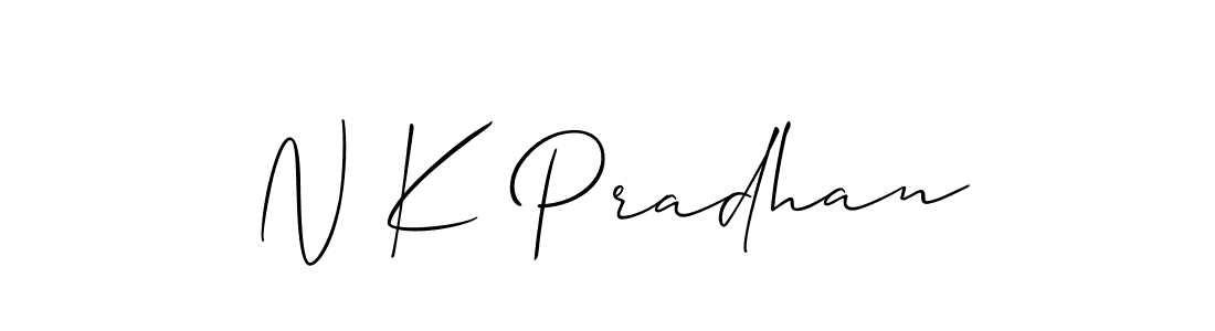 Make a short N K Pradhan signature style. Manage your documents anywhere anytime using Allison_Script. Create and add eSignatures, submit forms, share and send files easily. N K Pradhan signature style 2 images and pictures png