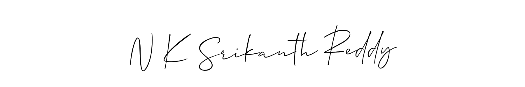 This is the best signature style for the N K Srikanth Reddy name. Also you like these signature font (Allison_Script). Mix name signature. N K Srikanth Reddy signature style 2 images and pictures png