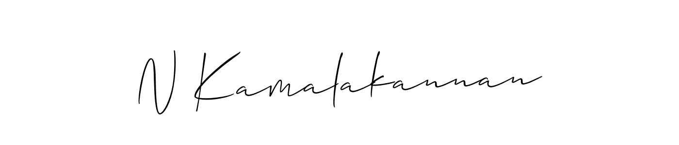 Make a beautiful signature design for name N Kamalakannan. With this signature (Allison_Script) style, you can create a handwritten signature for free. N Kamalakannan signature style 2 images and pictures png