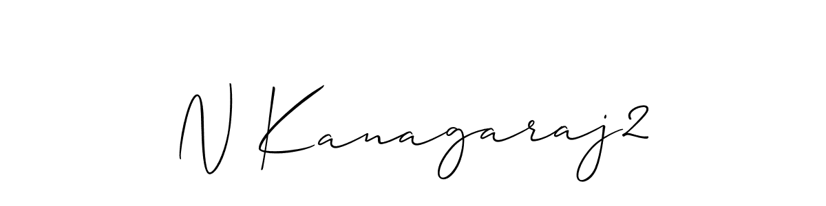 Create a beautiful signature design for name N Kanagaraj2. With this signature (Allison_Script) fonts, you can make a handwritten signature for free. N Kanagaraj2 signature style 2 images and pictures png