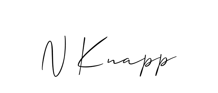 Similarly Allison_Script is the best handwritten signature design. Signature creator online .You can use it as an online autograph creator for name N Knapp. N Knapp signature style 2 images and pictures png