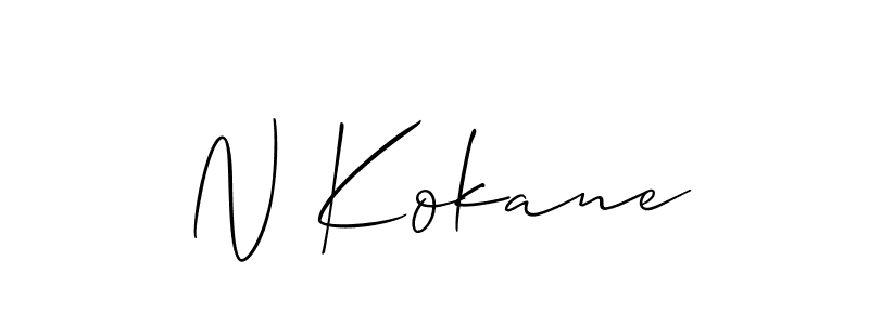 Make a short N Kokane signature style. Manage your documents anywhere anytime using Allison_Script. Create and add eSignatures, submit forms, share and send files easily. N Kokane signature style 2 images and pictures png