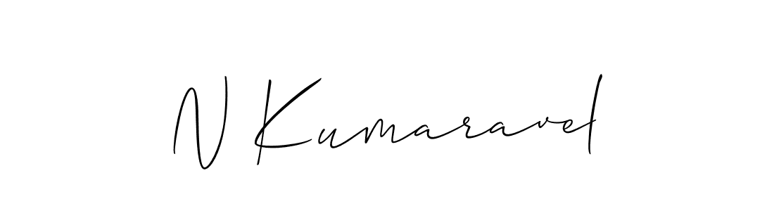 Make a beautiful signature design for name N Kumaravel. Use this online signature maker to create a handwritten signature for free. N Kumaravel signature style 2 images and pictures png