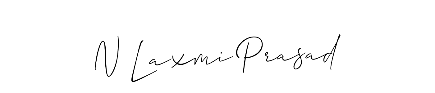 N Laxmi Prasad stylish signature style. Best Handwritten Sign (Allison_Script) for my name. Handwritten Signature Collection Ideas for my name N Laxmi Prasad. N Laxmi Prasad signature style 2 images and pictures png