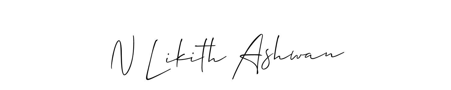 It looks lik you need a new signature style for name N Likith Ashwan. Design unique handwritten (Allison_Script) signature with our free signature maker in just a few clicks. N Likith Ashwan signature style 2 images and pictures png