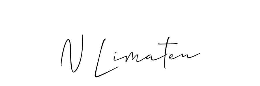 Also You can easily find your signature by using the search form. We will create N Limaten name handwritten signature images for you free of cost using Allison_Script sign style. N Limaten signature style 2 images and pictures png