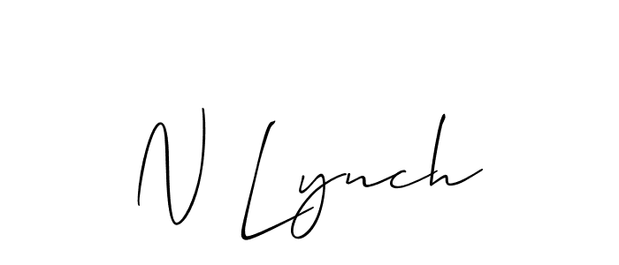 Make a beautiful signature design for name N Lynch. Use this online signature maker to create a handwritten signature for free. N Lynch signature style 2 images and pictures png