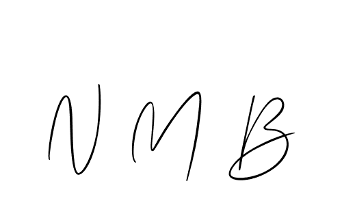 Also we have N M B name is the best signature style. Create professional handwritten signature collection using Allison_Script autograph style. N M B signature style 2 images and pictures png