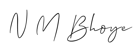 Try this chic N M Bhoye handwritten sign style. Using Allison_Script font elements, it gives your name a sleek, memorable identity. N M Bhoye signature style 2 images and pictures png