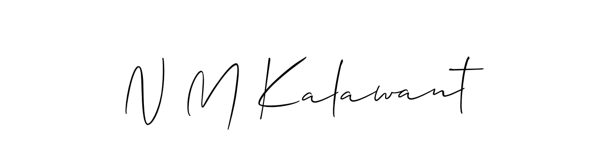 This is the best signature style for the N M Kalawant name. Also you like these signature font (Allison_Script). Mix name signature. N M Kalawant signature style 2 images and pictures png