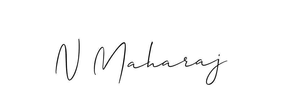 The best way (Allison_Script) to make a short signature is to pick only two or three words in your name. The name N Maharaj include a total of six letters. For converting this name. N Maharaj signature style 2 images and pictures png