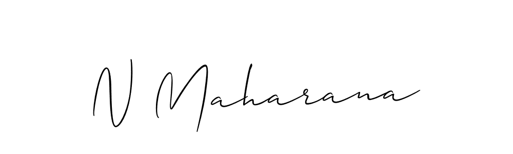 Also we have N Maharana name is the best signature style. Create professional handwritten signature collection using Allison_Script autograph style. N Maharana signature style 2 images and pictures png