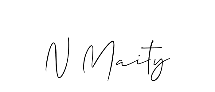 Make a beautiful signature design for name N Maity. Use this online signature maker to create a handwritten signature for free. N Maity signature style 2 images and pictures png