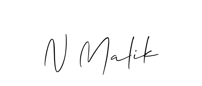 Also we have N Malik name is the best signature style. Create professional handwritten signature collection using Allison_Script autograph style. N Malik signature style 2 images and pictures png