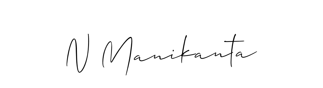 How to Draw N Manikanta signature style? Allison_Script is a latest design signature styles for name N Manikanta. N Manikanta signature style 2 images and pictures png