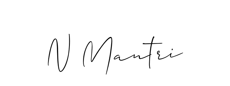 Here are the top 10 professional signature styles for the name N Mantri. These are the best autograph styles you can use for your name. N Mantri signature style 2 images and pictures png