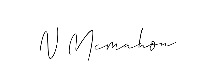 It looks lik you need a new signature style for name N Mcmahon. Design unique handwritten (Allison_Script) signature with our free signature maker in just a few clicks. N Mcmahon signature style 2 images and pictures png