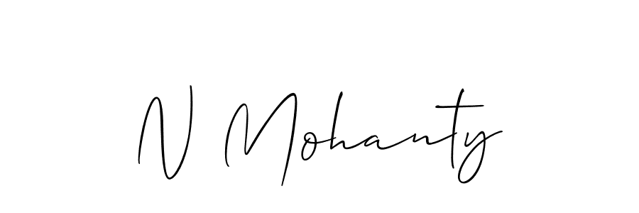 Use a signature maker to create a handwritten signature online. With this signature software, you can design (Allison_Script) your own signature for name N Mohanty. N Mohanty signature style 2 images and pictures png