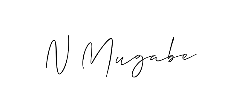 Also we have N Mugabe name is the best signature style. Create professional handwritten signature collection using Allison_Script autograph style. N Mugabe signature style 2 images and pictures png