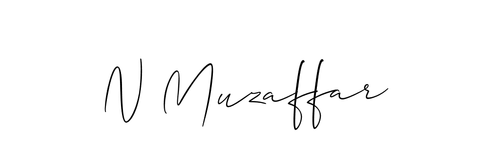 Best and Professional Signature Style for N Muzaffar. Allison_Script Best Signature Style Collection. N Muzaffar signature style 2 images and pictures png