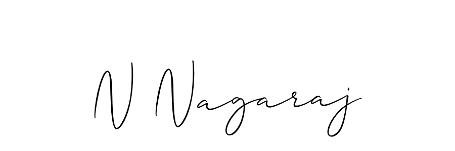 Make a beautiful signature design for name N Nagaraj. With this signature (Allison_Script) style, you can create a handwritten signature for free. N Nagaraj signature style 2 images and pictures png