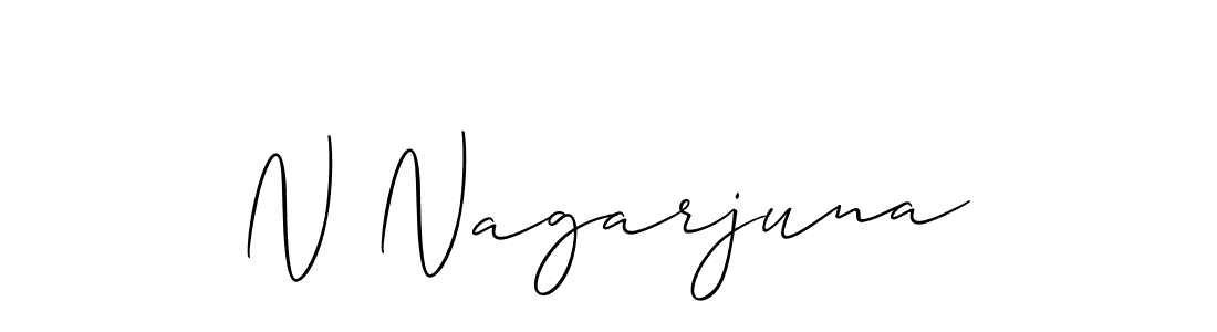 How to Draw N Nagarjuna signature style? Allison_Script is a latest design signature styles for name N Nagarjuna. N Nagarjuna signature style 2 images and pictures png