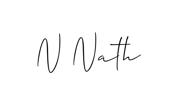 N Nath stylish signature style. Best Handwritten Sign (Allison_Script) for my name. Handwritten Signature Collection Ideas for my name N Nath. N Nath signature style 2 images and pictures png