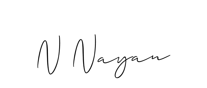 Also You can easily find your signature by using the search form. We will create N Nayan name handwritten signature images for you free of cost using Allison_Script sign style. N Nayan signature style 2 images and pictures png