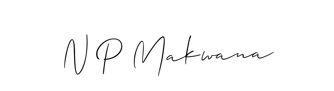 if you are searching for the best signature style for your name N P Makwana. so please give up your signature search. here we have designed multiple signature styles  using Allison_Script. N P Makwana signature style 2 images and pictures png