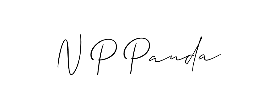 if you are searching for the best signature style for your name N P Panda. so please give up your signature search. here we have designed multiple signature styles  using Allison_Script. N P Panda signature style 2 images and pictures png