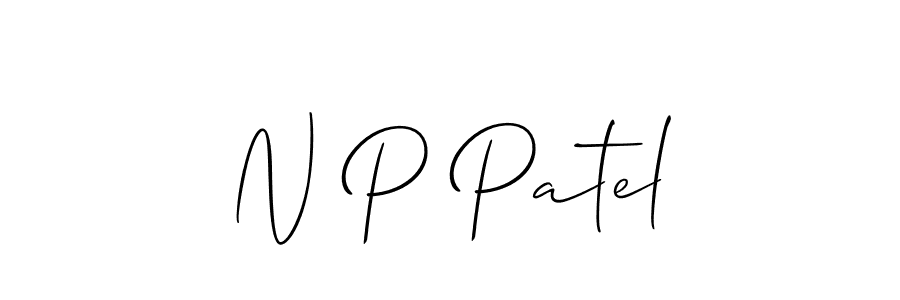 How to Draw N P Patel signature style? Allison_Script is a latest design signature styles for name N P Patel. N P Patel signature style 2 images and pictures png