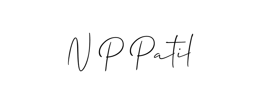 Design your own signature with our free online signature maker. With this signature software, you can create a handwritten (Allison_Script) signature for name N P Patil. N P Patil signature style 2 images and pictures png