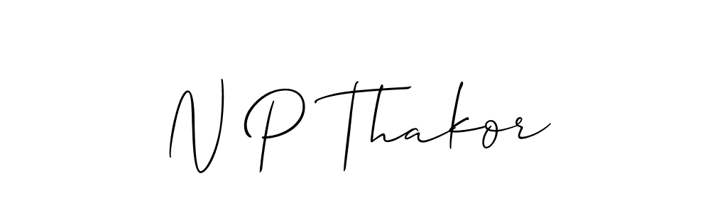You can use this online signature creator to create a handwritten signature for the name N P Thakor. This is the best online autograph maker. N P Thakor signature style 2 images and pictures png