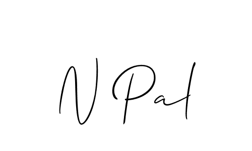 You can use this online signature creator to create a handwritten signature for the name N Pal. This is the best online autograph maker. N Pal signature style 2 images and pictures png