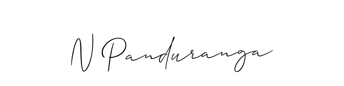 You should practise on your own different ways (Allison_Script) to write your name (N Panduranga) in signature. don't let someone else do it for you. N Panduranga signature style 2 images and pictures png