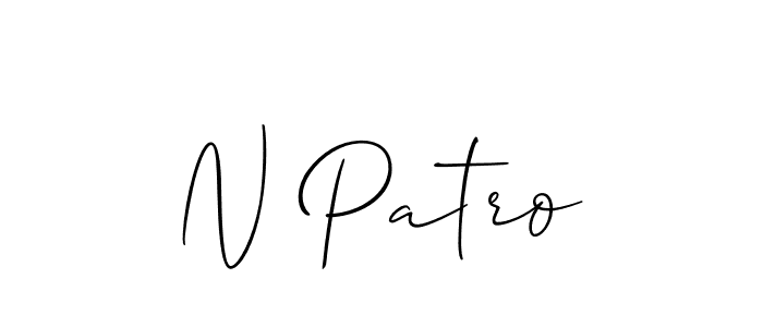 How to Draw N Patro signature style? Allison_Script is a latest design signature styles for name N Patro. N Patro signature style 2 images and pictures png