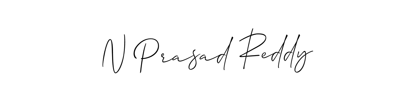 Also You can easily find your signature by using the search form. We will create N Prasad Reddy name handwritten signature images for you free of cost using Allison_Script sign style. N Prasad Reddy signature style 2 images and pictures png