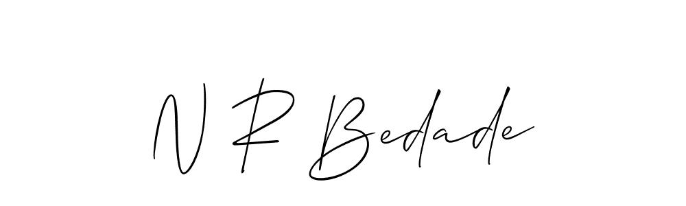 Check out images of Autograph of N R Bedade name. Actor N R Bedade Signature Style. Allison_Script is a professional sign style online. N R Bedade signature style 2 images and pictures png